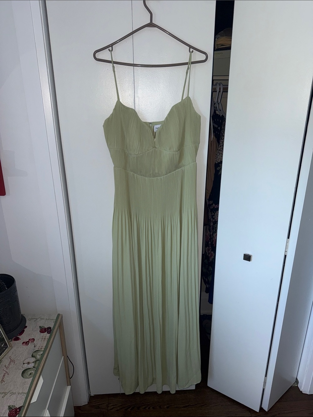Park & Fifth Sage Green Spaghetti Strap Maxi Dress